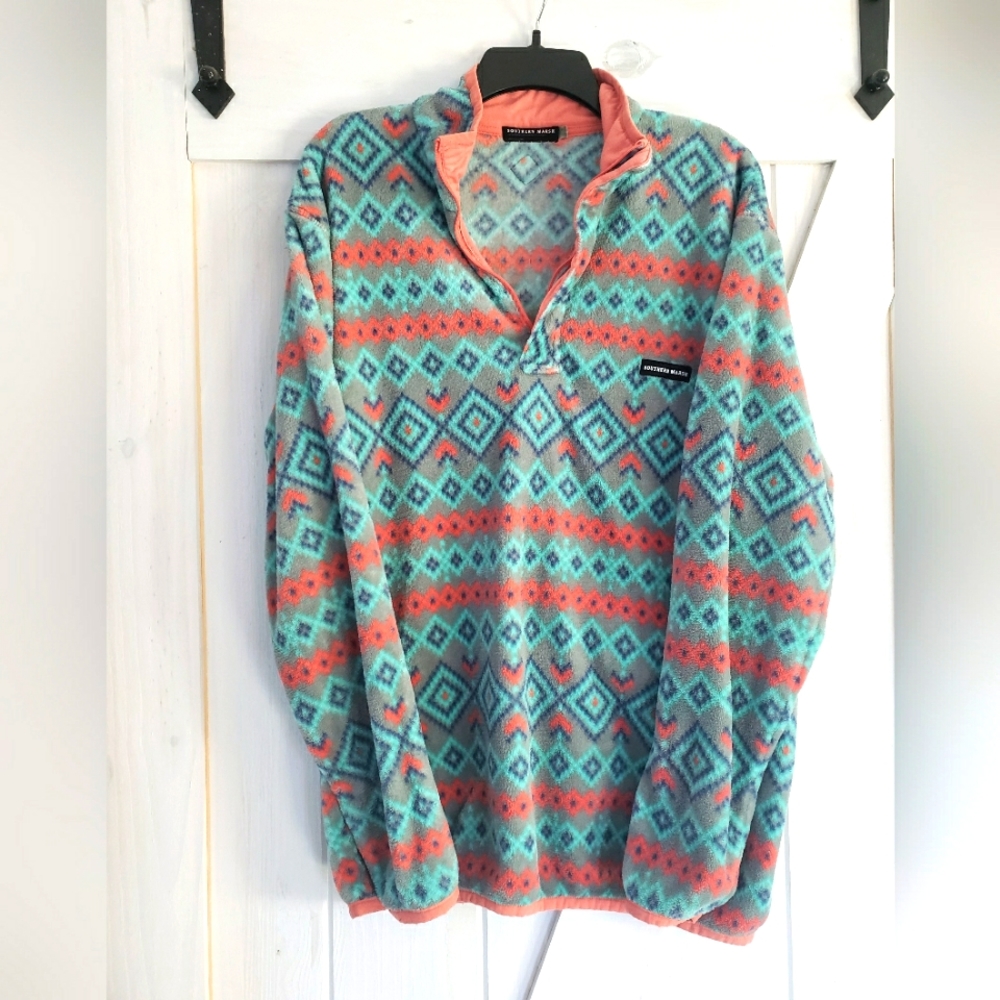 Southern Marsh Pisgah Aztec Pullover Medium